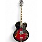Used Ibanez AF75 red burst Hollow Body Electric Guitar thumbnail