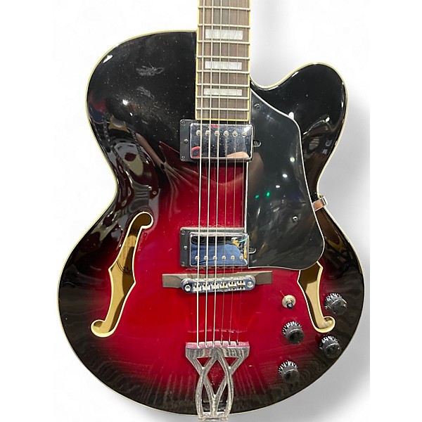 Used Ibanez AF75 red burst Hollow Body Electric Guitar