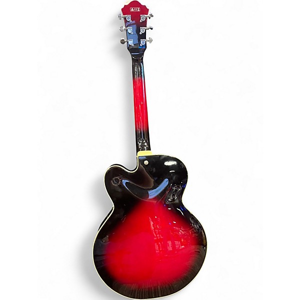 Used Ibanez AF75 red burst Hollow Body Electric Guitar