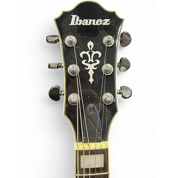 Used Ibanez AF75 red burst Hollow Body Electric Guitar