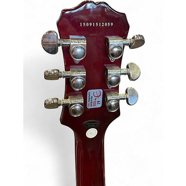 Used Epiphone Les Paul Standard Pro Trans Red Solid Body Electric Guitar