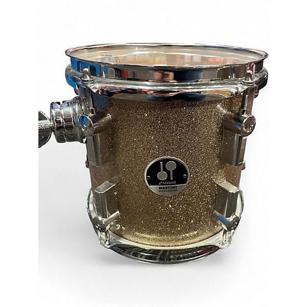 Used SONOR 4 Piece AQ2 Martini Champagne Sparkle Drum Kit