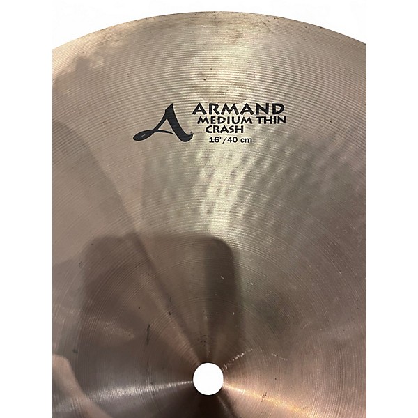 Used Zildjian 16in Armand Series Medium Thin Crash Cymbal