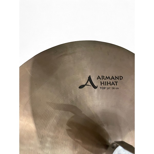 Used Zildjian 14in Armand Series Hi Hat Pair Cymbal
