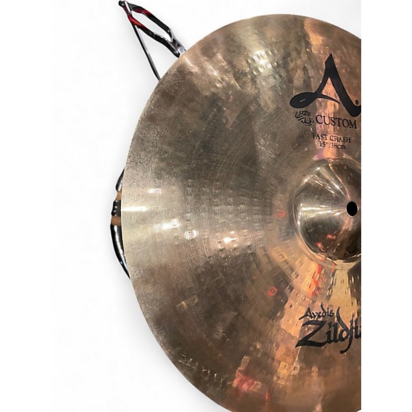 Used Zildjian 15in A Custom Fast Crash Cymbal