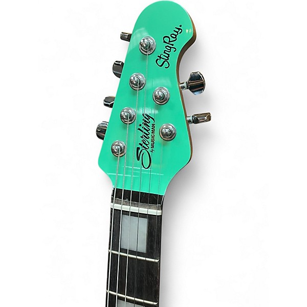 Used Sterling by Music Man StingRay Seafoam Green Solid Body Electric Guitar