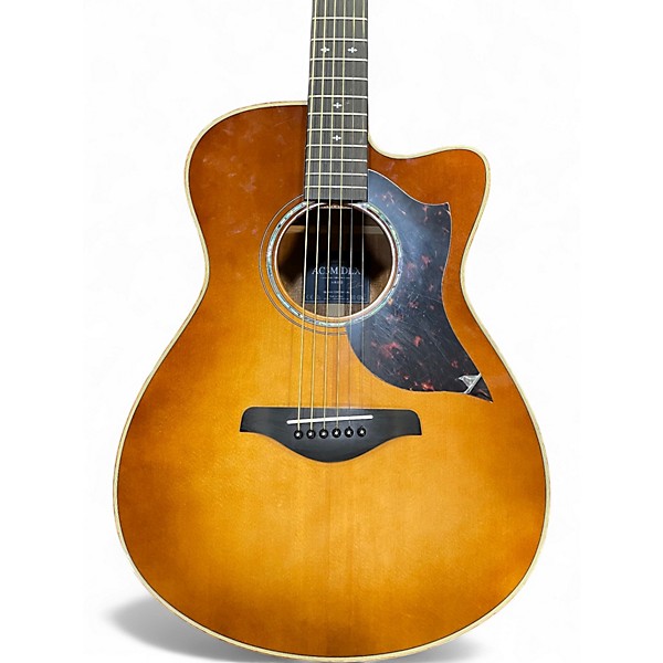 Used Yamaha AC3M Deluxe Sandburst Acoustic Electric Guitar