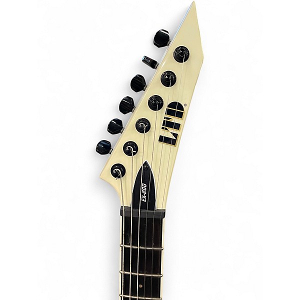 Used Ltd EX-200 White Solid Body Electric Guitar