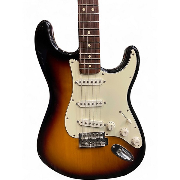 Used Fender Standard Stratocaster 2 Tone Sunburst Solid Body Electric Guitar