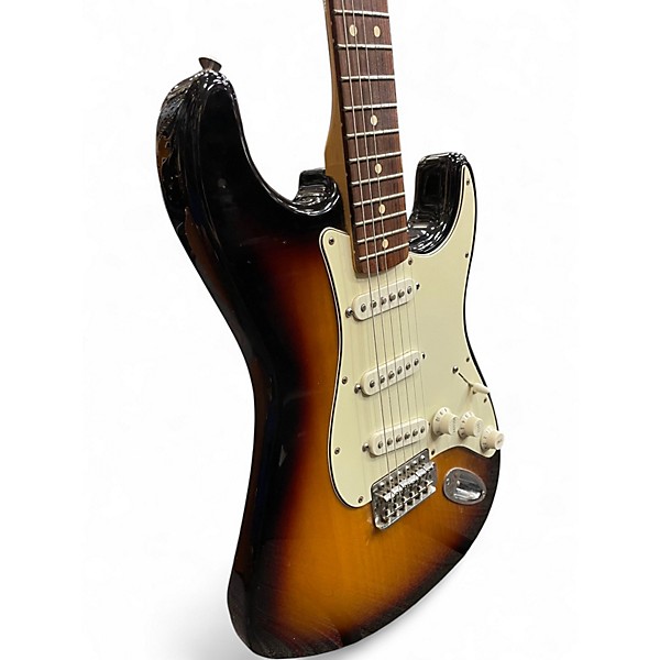 Used Fender Standard Stratocaster 2 Tone Sunburst Solid Body Electric Guitar