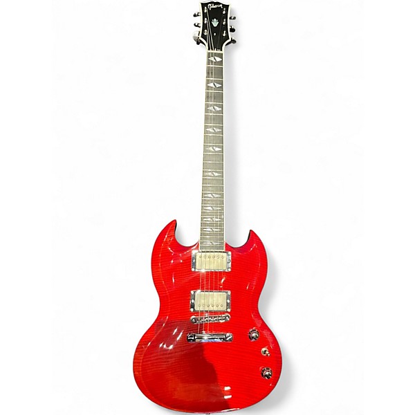 Used Gibson SG Supreme Carve Top Red Solid Body Electric Guitar