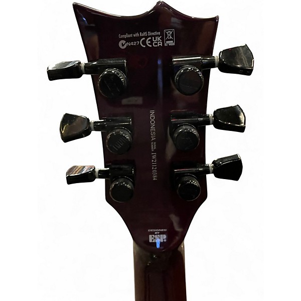 Used ESP LTD EC1000 Deluxe Purple Solid Body Electric Guitar