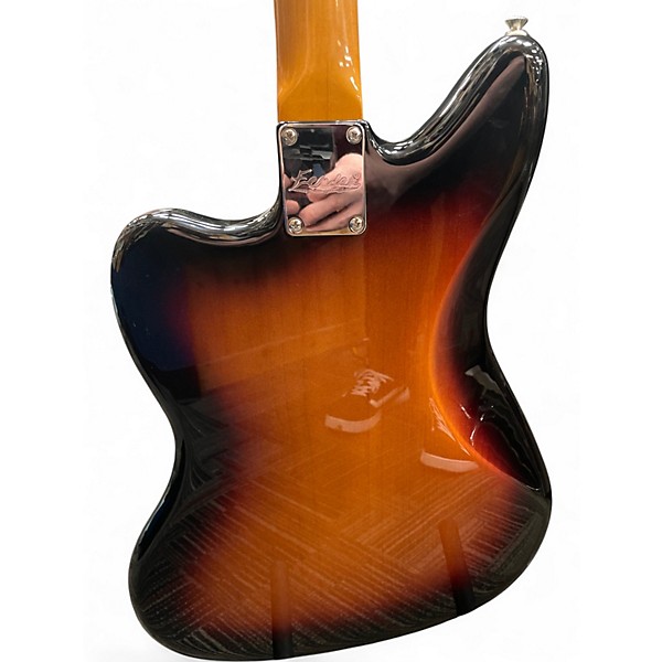 Used Fender Kurt Cobain Signature Jaguar NOS 3 Tone Sunburst Solid Body Electric Guitar