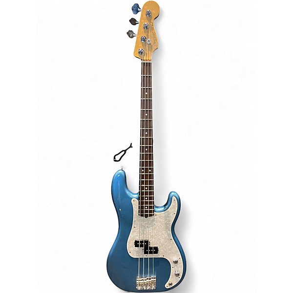 Used Fender American Professional Jazz Bass Blue Electric Bass Guitar