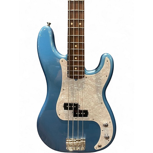 Used Fender American Professional Jazz Bass Blue Electric Bass Guitar