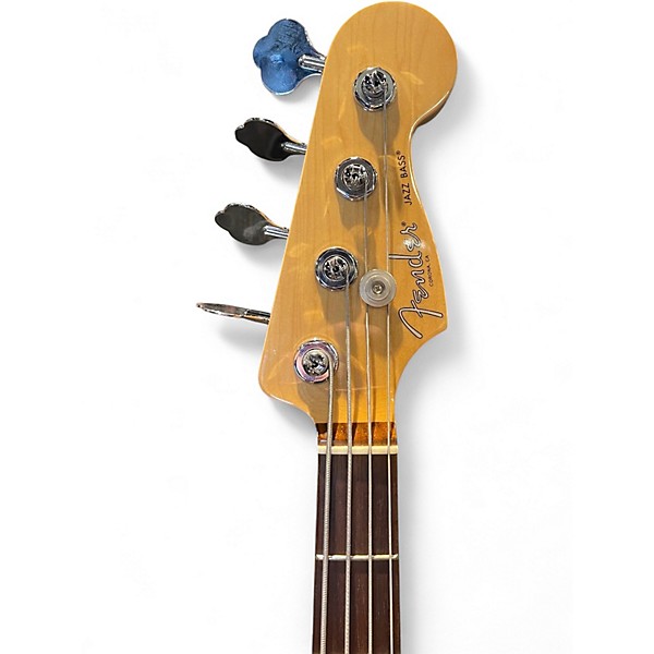 Used Fender American Professional Jazz Bass Blue Electric Bass Guitar