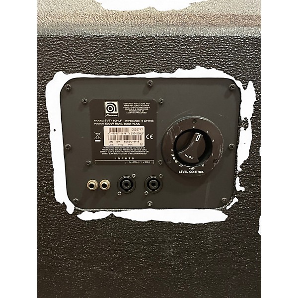 Used Ampeg SVT410HLF 500W 4x10 Bass Cabinet
