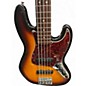 Used Fender Deluxe Jazz Bass V 3 Tone Sunburst Electric Bass Guitar