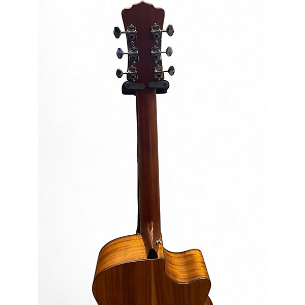 Used Luna HT KOA GCE L Natural Acoustic Electric Guitar