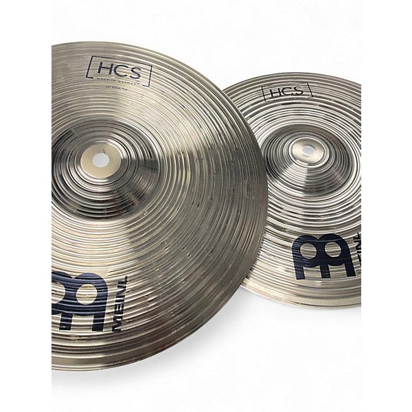 Used MEINL 13in HCS Hi Hat Pair Cymbal