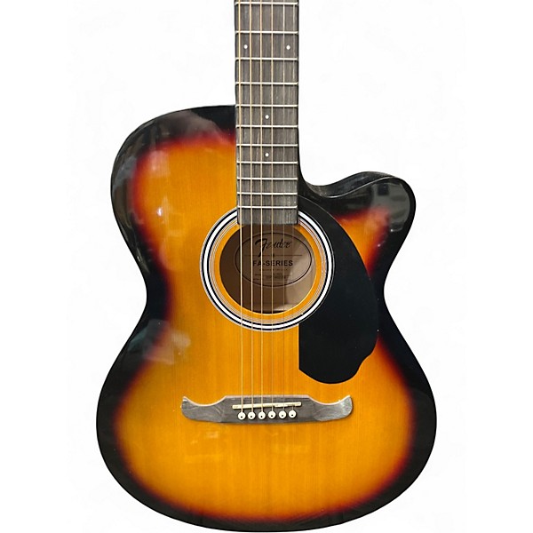 Used Fenderf FA135CE Concert 3 Tone Sunburst Acoustic Electric Guitar
