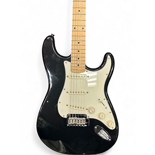 Used Squier Standard Stratocaster Black Solid Body Electric Guitar