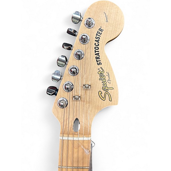 Used Squier Standard Stratocaster Black Solid Body Electric Guitar