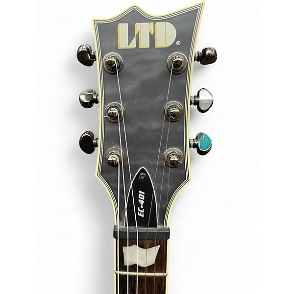 Used ESP LTD EC401 Trans Black Solid Body Electric Guitar