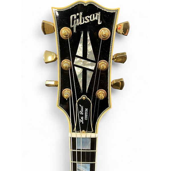 Used Gibson Les Paul Custom Black Solid Body Electric Guitar