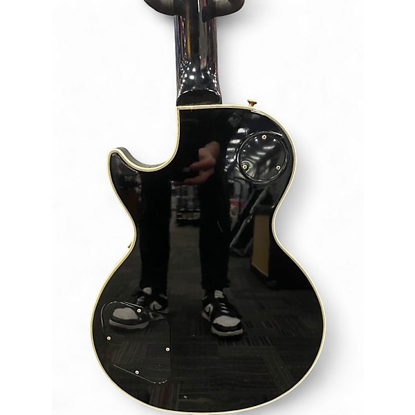 Used Gibson Les Paul Custom Black Solid Body Electric Guitar