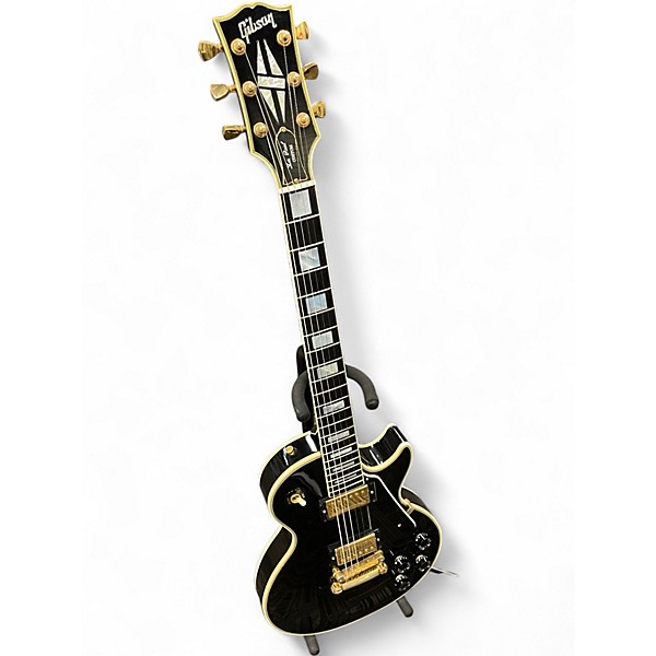 Used Gibson Les Paul Custom Black Solid Body Electric Guitar