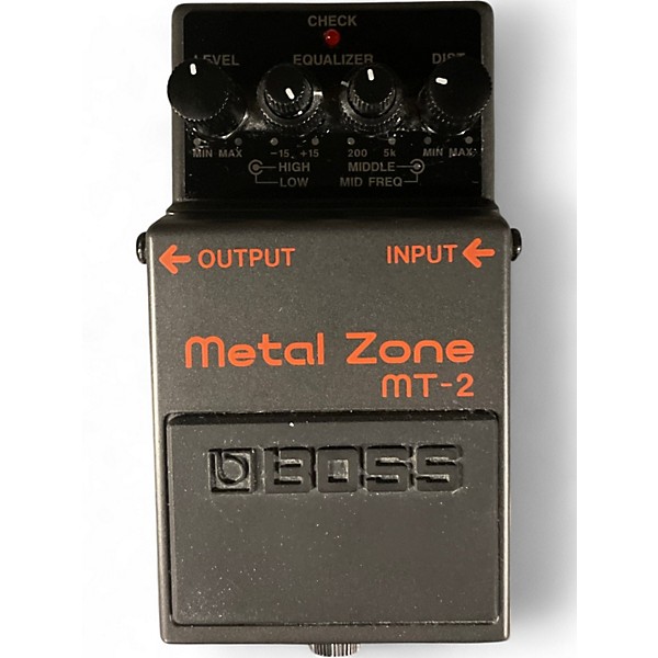 Used BOSS MT2 Metal Zone Distortion Effect Pedal