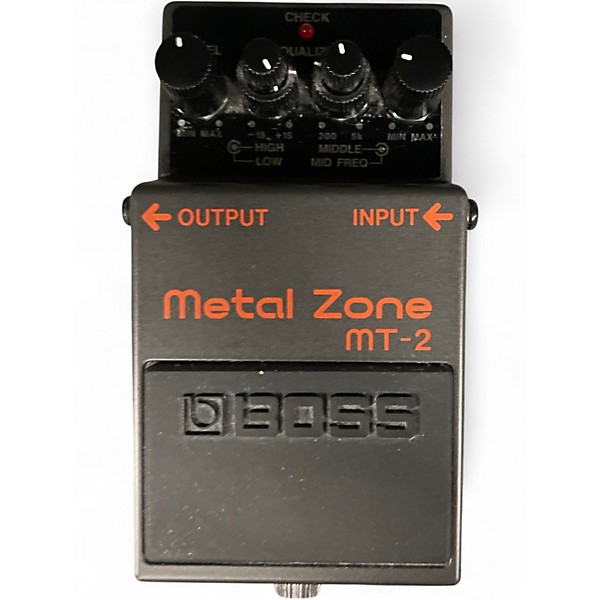 Used BOSS MT2 Metal Zone Distortion Effect Pedal