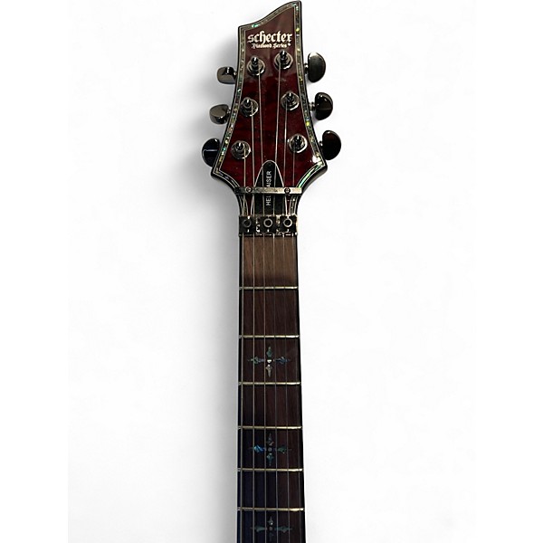Used Schecter Guitar Research Hellraiser C1 Floyd Rose Black Cherry Solid Body Electric Guitar