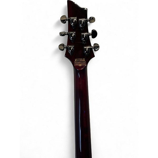 Used Schecter Guitar Research Hellraiser C1 Floyd Rose Black Cherry Solid Body Electric Guitar