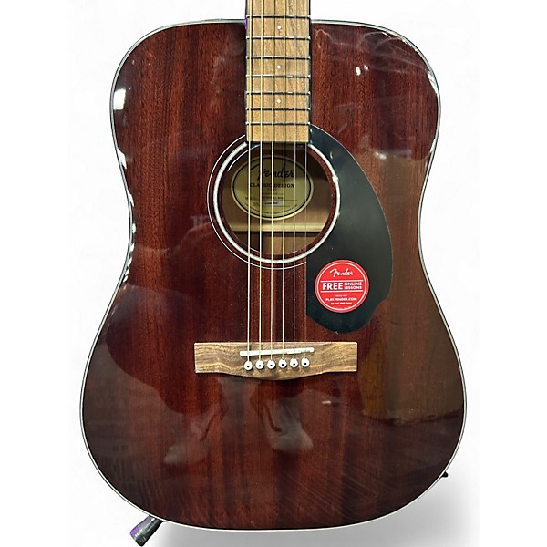 Used Fender CD60 Mahogany Mahogany Acoustic Guitar