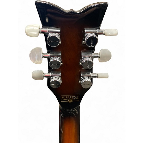 Used Schecter Guitar Research Solo 6 Custom 2 Color Sunburst Solid Body Electric Guitar