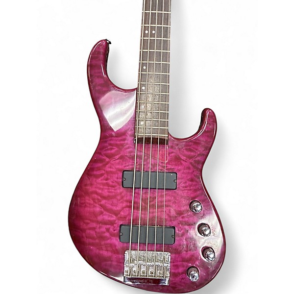 Used Greg Bennett Design by Samick FN-1 Purple Electric Bass Guitar