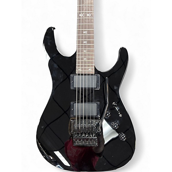Used ESP LTD KH202 Kirk Hammett Signature Black Solid Body Electric Guitar