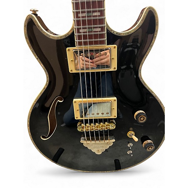 Used Ibanez AR520H Black Hollow Body Electric Guitar