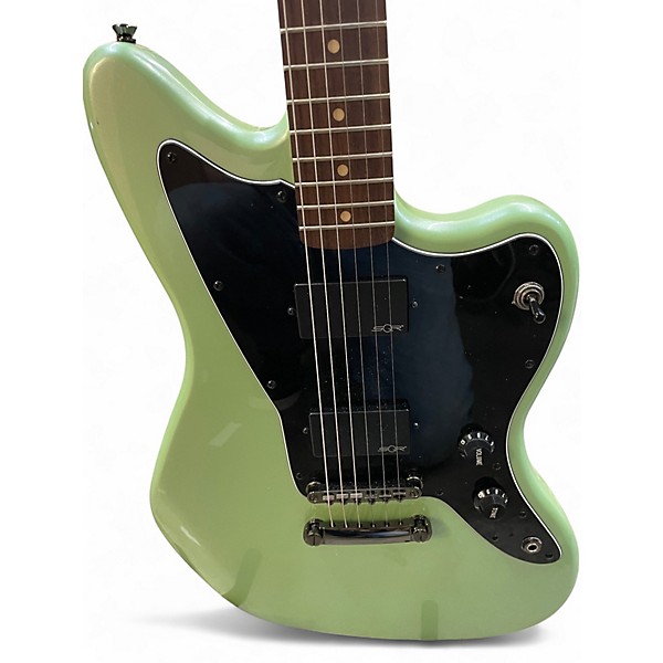 Used 2018 Squier Contemporary Active Jazzmaster HH Surf Green Solid Body Electric Guitar