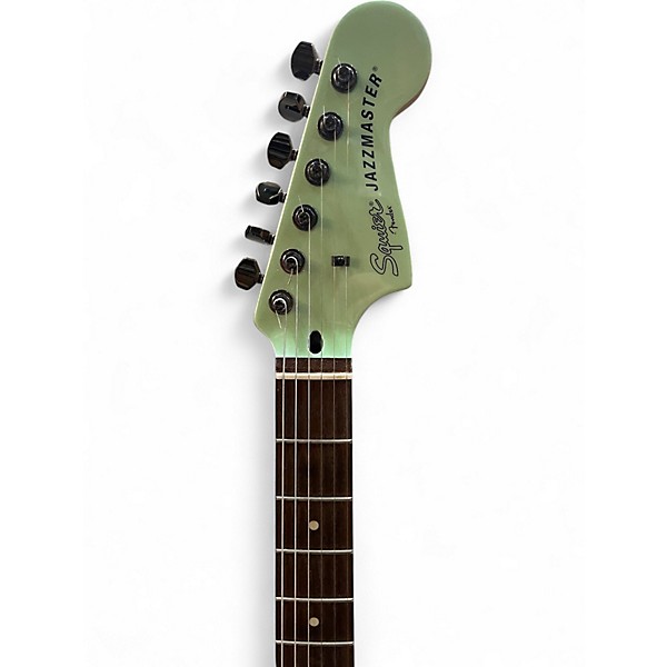Used 2018 Squier Contemporary Active Jazzmaster HH Surf Green Solid Body Electric Guitar