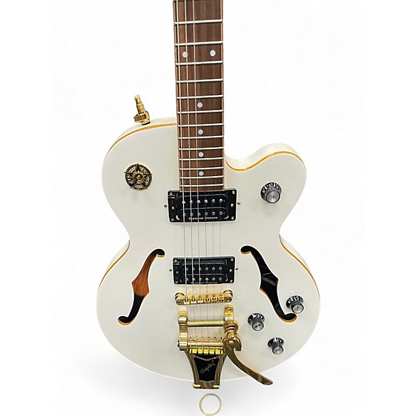 Used Epiphone Wildkat Royale WHITE Hollow Body Electric Guitar