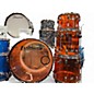 Used Ludwig 4 Piece Bonham Reissue Vistalite Amber Vintage Drum Kit thumbnail