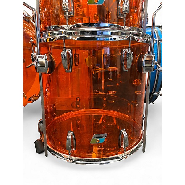Used Ludwig 4 Piece Bonham Reissue Vistalite Amber Vintage Drum Kit