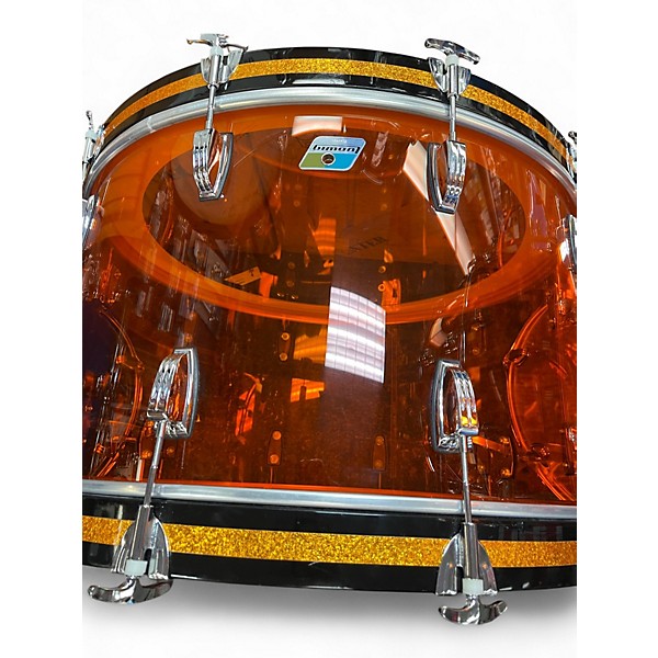 Used Ludwig 4 Piece Bonham Reissue Vistalite Amber Vintage Drum Kit
