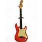 Vintage 1962 Fender Stratocaster  Fiesta Red Over Sunburst Solid Body Electric Guitar thumbnail