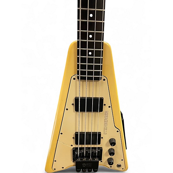 Vintage 1980s Steinberger XP2A WHITE Electric Bass Guitar