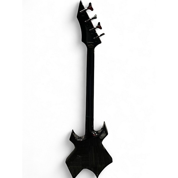 Used 2011 B.C. Rich WARLOCK BASS CUSTOM SHOP BLACK Electric Bass Guitar