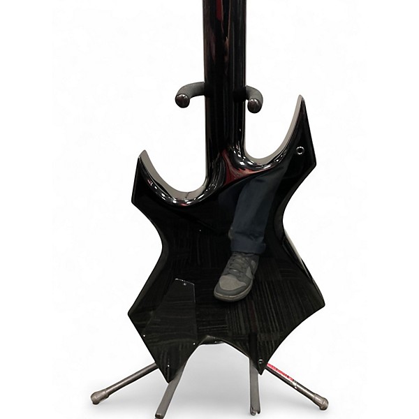 Used 2011 B.C. Rich WARLOCK BASS CUSTOM SHOP BLACK Electric Bass Guitar